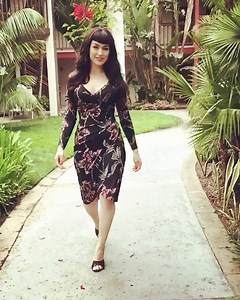 ...and for our next trick, the Long Sleeve Greta Dress! Coming August! 😱 featuring @wildtigerwoman #pinupgirlclothing #womanowned #americanmade #coutureforeverybody #puggretadress | Pinup Girl Clothing