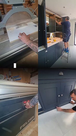 #fittedwardrobeslondon#bespokefurniture#furniturespraypainting#kitchenunitspraypained#kitchendesign | Delta Construct