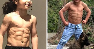 À 6 ans, Arat et ses abdos incroyables impressionnent Lionel Messi