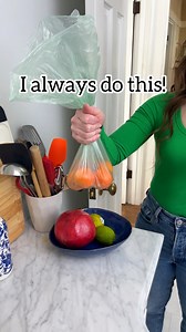 Use your produce bags for the bathroom garbage! #bathroom #trashcan #zerowaste #upcycling #reuse | The Lauren Show