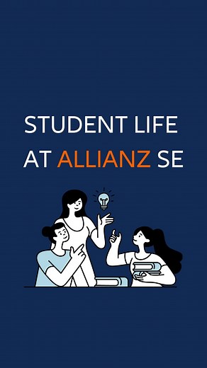 Student life at Allianz Se 👩‍🎓 Want to start your career in a #supportive learning environment? We offer many opportunities for students such as #internships, working student positions, as well as jobs for graduates and post-graduates. Explore your opportunities at our career page : link in bio👆 #allianz #studentrecruitment #wesecureyourfuture | Allianz Careers