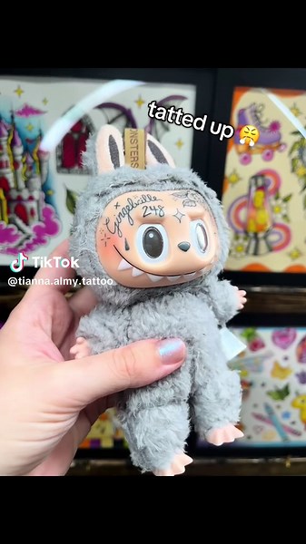 Exciting Labubu Tattoo Trade and Unboxing Experience