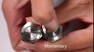 Larcele 19mm 3 Position Rotary Selector Switch 2NO2NC with 12V Ring Indicator XZKG-01 (Blue Light)