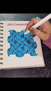 Blue colour Pattern #fblifestyle #pattern #jalis_creation59 | Jali's Creation 59