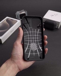 Spigen Liquid Air Designed for iPhone 15 Pro Max Case (2023) [Military-Grade Protection] - Natural Titanium