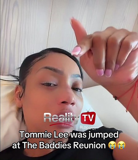 Tommie Lee was jumped on by multiple Baddies at the Baddis USA reunion 😩 #tommielee #baddiesusa #biglex #summernoneother #baddies