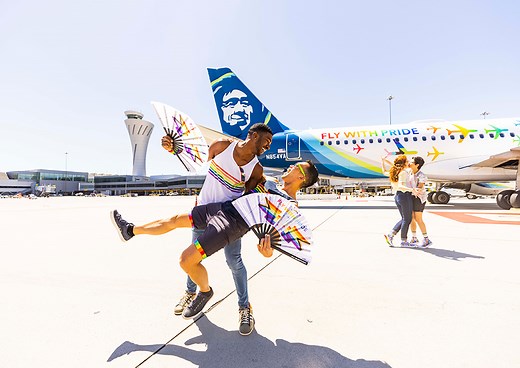 Alaska Airlines takes Pride to the skies with Delight Flights & first-ever LGBTQ  inspired plane - Alaska Airlines, Hawaiian Airlines and Horizon Air