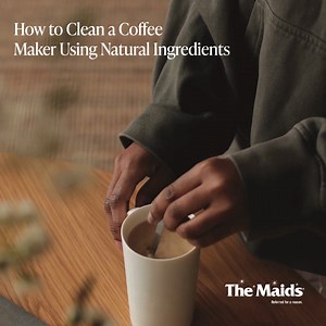 How clean is your coffee maker? Cleaner coffee = better mornings. Follow the link to learn how to give your machine the TLC it deserves: https://bit.ly/4jrx1lO | The Maids of West Houston