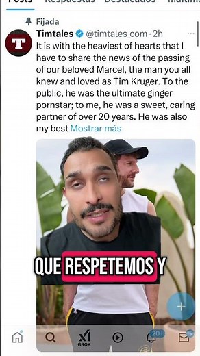 Muere el pelirrojo más famoso del cine adulto, Gay, Tim Kruger🤯😭🫶
