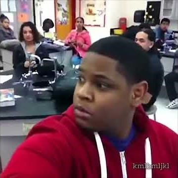 guy has a bruh moment in class