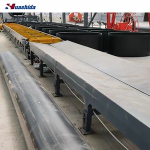 [Hot Item] Automated Steel Tube Drag Chain Conveyor for Pre-Insulated Pipe Assembly with PE Pipes