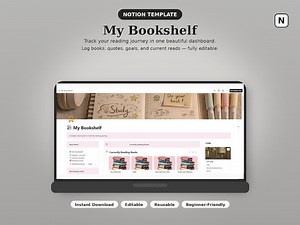 My Bookshelf Notion Template: Reading Tracker, Journal (digital Download) - Etsy Canada