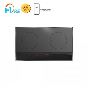 [Hot Item] 220V Black Vitro-Ceramic Smooth Surface Glass Induction Hob Double Burner