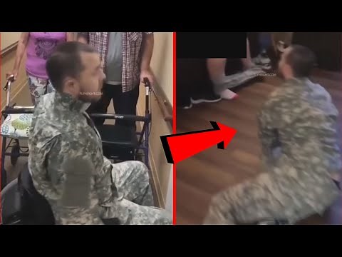 CRIPPLED MILITARY VETERAN CATCHES WIFE CHEATING IN THE ACT *EMOTIONAL*