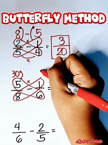 145K views · 5.9K reactions | Butterfly Method || Adding and Subtracting Dissimilar Fractions ‼️ #Math #Fractions #MathTutor #CSEReview #MathViral | Math Tutorials | Facebook