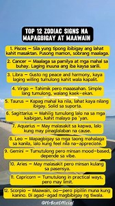 Ranked 12 Zodiac Signs na Mapagbigay at Maawain 😍 #zodiac #Pisces #Libra #scorpio #love #trending #reelsviral #reelsvideo | MR. BEST