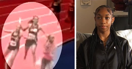 Teen runner struck with baton by competitor during relay race