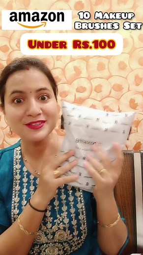 10 Makeup Brushes at Rs.99 Only 💕 . . . . #makeup #makeupartist #makeupaddict #makeuplover #makeupbrushes #amazon | Neema's Corner