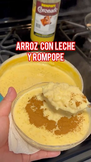 Arroz con leche y Rompope | Sabor Pati