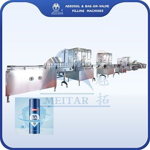 [Hot Item] Automatic Aerosol 75% Alcohol Disinfectant Spray Can Filling Machine