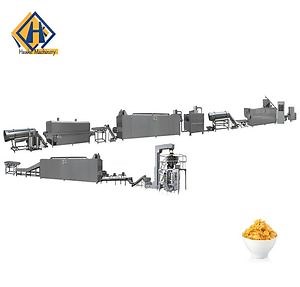 [Hot Item] Breakfast Cereal Machinery Manufacturer Puffed Corn Flakes Making Machine