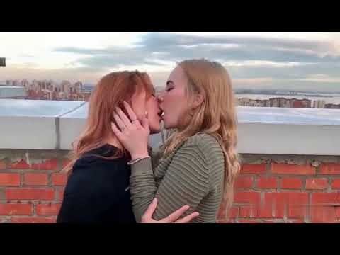 Brazilian Beautiful lesbian kisses