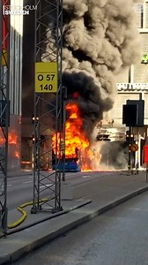 A natural gas-powered city bus exploded in Stockholm after one of the tanks on its roof apparently hit a road sign, authorities say. No passengers were on board at the time, but the driver was hospitalized. https://abcn.ws/2TEXZ05 | ABC News