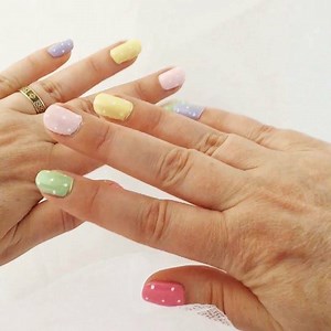 95 reactions · 6 comments | Easter nails done  I’m getting better at painting spots left handed! Lisa x | Polkadot of Winslow | Facebook