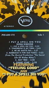 The classic 1965 #ninasimone release "I Put A Spell On You" stands as a towering achievement in her catalog — an exploration of love, desire, and defiance. Anchored by her smoldering version of Screamin’ Jay Hawkins’ title track, the album weaves together bawdy blues (“Gimme Some,” “Take Care of Business”), sophisticated French songwriting (“Ne Me Quitte Pas,” “You’ve Got to Learn”) and jazz-infused soul, including the streaming-era anthem “Feeling Good,” whose bold, brassy arrangement still res