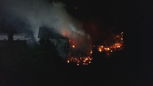 Home destroyed by fire in Medina County