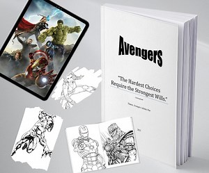 Avengers Printable Coloring Book for Teens,kids,adults Downloadable - Etsy Canada