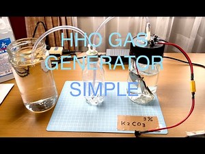 シンプルなHHOガス発生装置 HHO gas generator simple