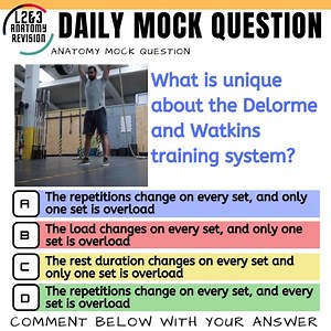 7 comments | What is unique about the Delorme and Watkins training...