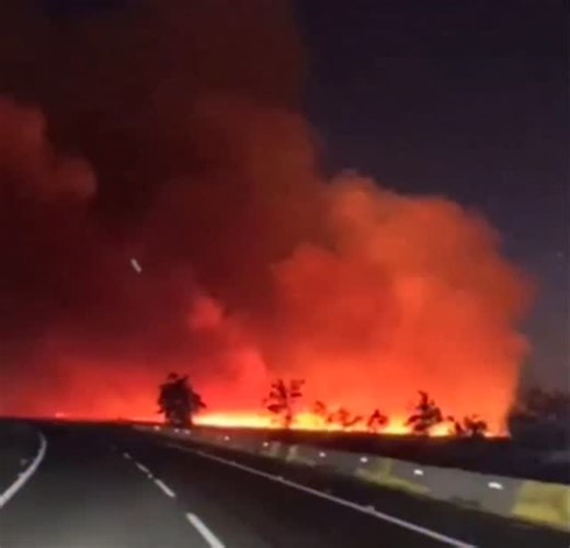 El Renguino on Instagram: "🔴 #AHORA | Bomberos de Rancagua trabajan en un incendio de gran extensión que afecta pastizales y árboles en la Ruta By Pass, a la altura del camino a Santa Mónica."