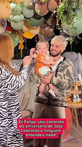 716K views · 24K reactions | Zé Felipe saiu correndo do aniversário de José Leonardo e ninguém entendeu nada!  #zefelipe #MariaAlice #mariaflor #leonardocantor | Você Deveria Saber | Facebook