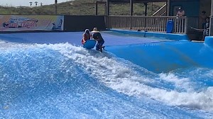6.9K views · 31 reactions | NO EXPERIENCE REQUIRED with expert coaching like this! First timer, Ms. Saldivar from Rancho Viejo, nailed it after her husband guilted her into going  #southpadreisland #southpadre #sopadre #texasbeaches #summerfun #familyfun #waterpark #lazyriver #waterslide #tubing #sandcastle #surfrider #surfsup #beachparktexas #beachvacation | Beach Waterpark | Facebook