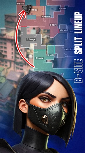 Epic Viper Split Lineups - B lobby to B site #valorant #valorantlineups #viperlineups #valoranttips