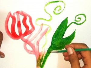 How to draw a Flower Step by Step !! Draw flowers !! Flower Drawing Lesson | Anushka's friends zone