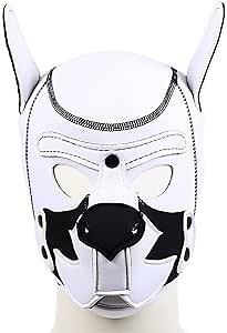 Halloween Masks, Halloween Costumes, Soft Neoprene Animal Full Face Head Mask Sexy Cosplay Puppy, Unisex