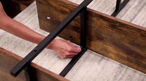 Open Vintage Industrial 5-Tiers Bookcase with Metal Frame and MDF Board, Open Bookshelves with Back Fence for Home Office Decor, Easy Assembly, Brown