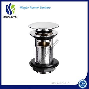 [Hot Item] Pop up Basin Waste Slotted Chrome Bathroom Sink Click Clack (D863718)