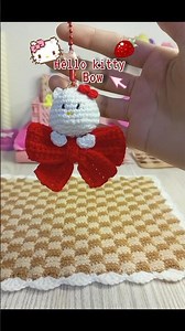 trending hello kitty bow 🎀🐱#crochethandmade #trending #crochettrends