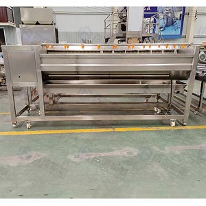 [Hot Item] Venda Quente Amplamente Utilizada Máquina Automática de Limpeza de Melão e Cítricos, Remoção de Casca de Batata, Limpador de Mandioca e Inhame, Máquina de Descascar Cenoura Doce e Lavar Batata, Máquina de Descascar Rabanete