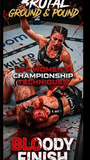 “She DESTROYED Her Opponent! 😳 UFC Women’s Most BRUTAL Ground & Pound Finish” #ufc #sports