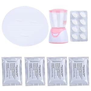 YUYTE Facial Mask Maker Machine, Facial Treatment Face Mask Maker Machine DIY Automatical Fruit Vegetable Face Mask Making Machine with 32 Tablet Collagen Effervescent Tablets for SPA Skin Care