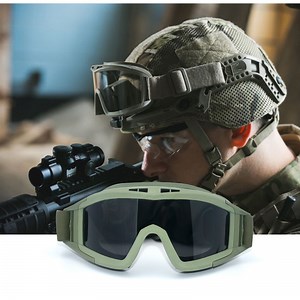 [Hot Item] Desert Style Fan Tactical Glasses Protective Goggles for Outdoor Goggles Riding Glasses