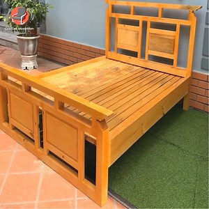 Beautiful wooden bed idea with woodworking skills hacked in this video | Gracias Invention