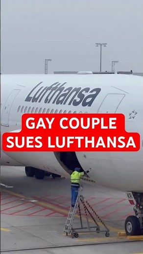Lufthansa Sued After Allegedly Outing Gay Couple to Saudi Government 🌍✈️ #shorts
