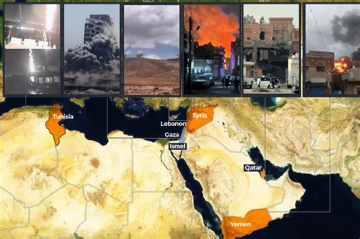 Israel Serang 6 Negara Arab dalam 72 Jam, Ini Daftarnya
