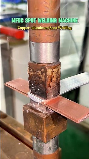 Copper and aluminum spot welder.